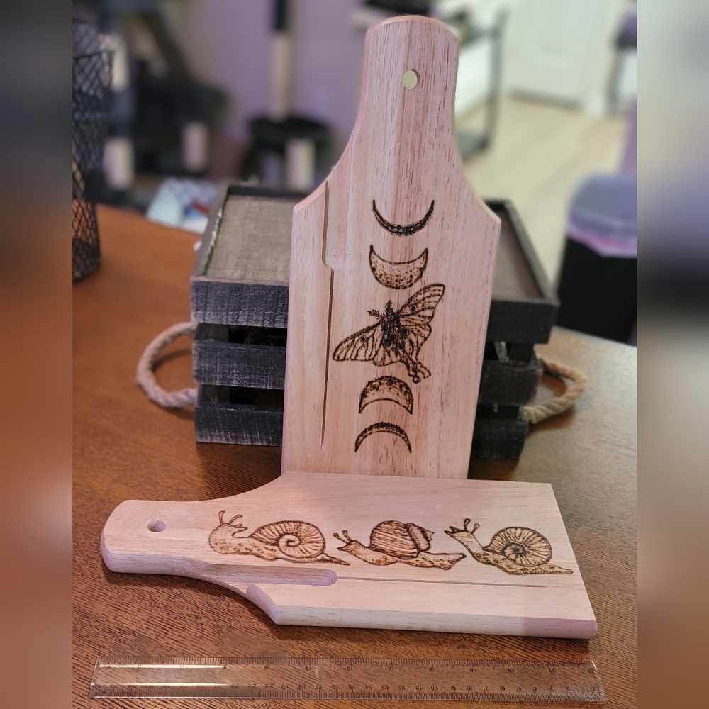 Charcuterie Boards - Set of 2 Handmade Woodburned